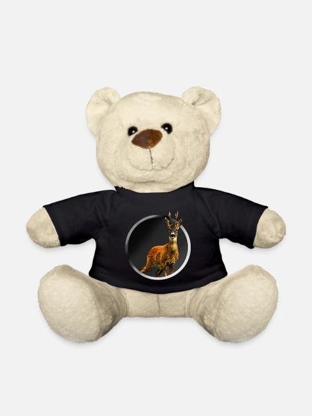 deer - Teddy Bear - black