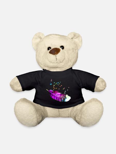feather 10 - Teddy - Schwarz