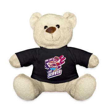 Got Served Serve Table Tennis Professional Gift - Teddy Bear - black - Front