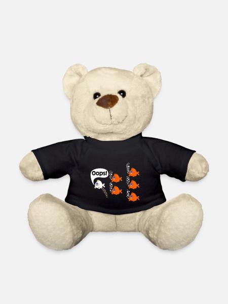 Fart Pupsen Oops poisson flatulence Fart flatulence - Nounours - noir