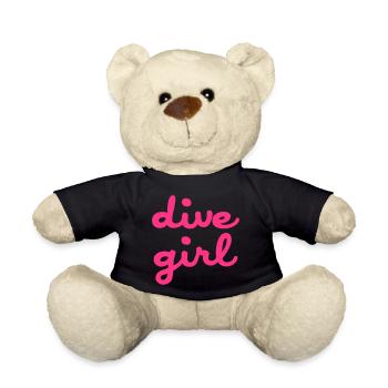 dive girl - Nounours - noir - Devant