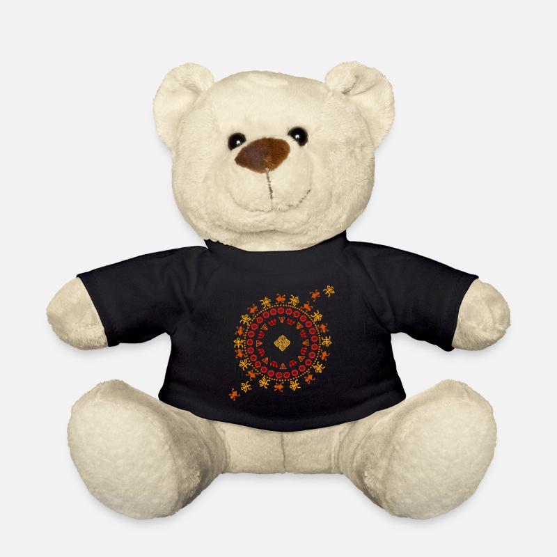 Pattern, Aborigines, Australia - Teddy Bear - black