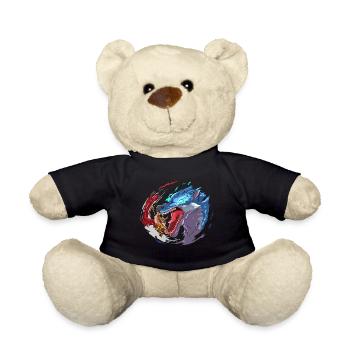 Viking Fenrir Gott Wölfe Nordic Mythologie Kampf - Teddy - Schwarz - Vorne