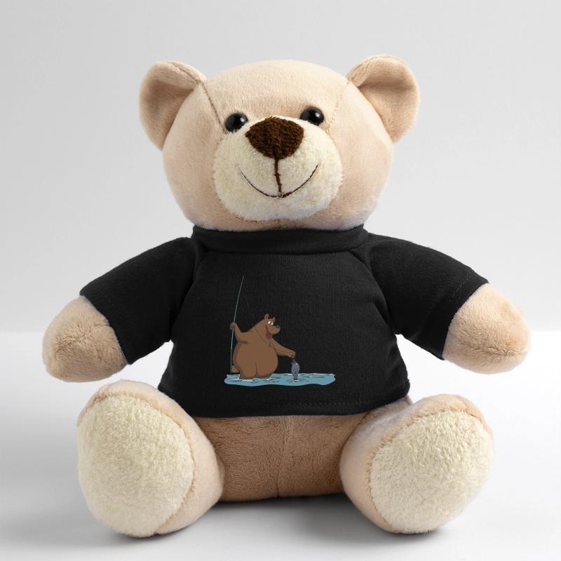 Ein Bär angelt sich einen Fisch Geschenk Teddy