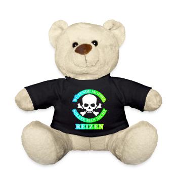 Wütende Moppel Geschenk Idee Spruch cool lustig - Teddy - Schwarz - Vorne