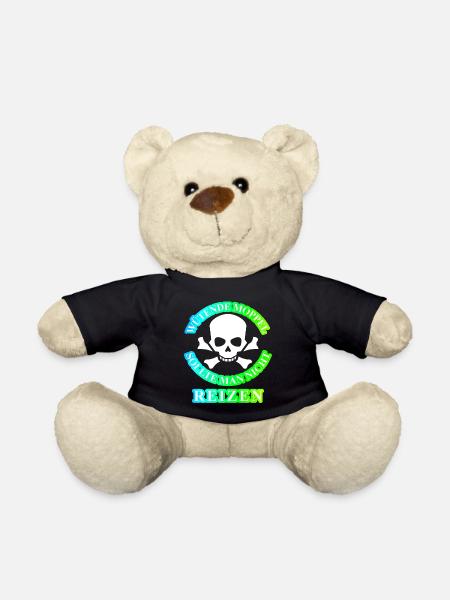 Wütende Moppel Geschenk Idee Spruch cool lustig - Teddy - Schwarz