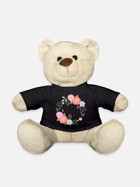 Blumenkranz-Magie - Teddy - Schwarz