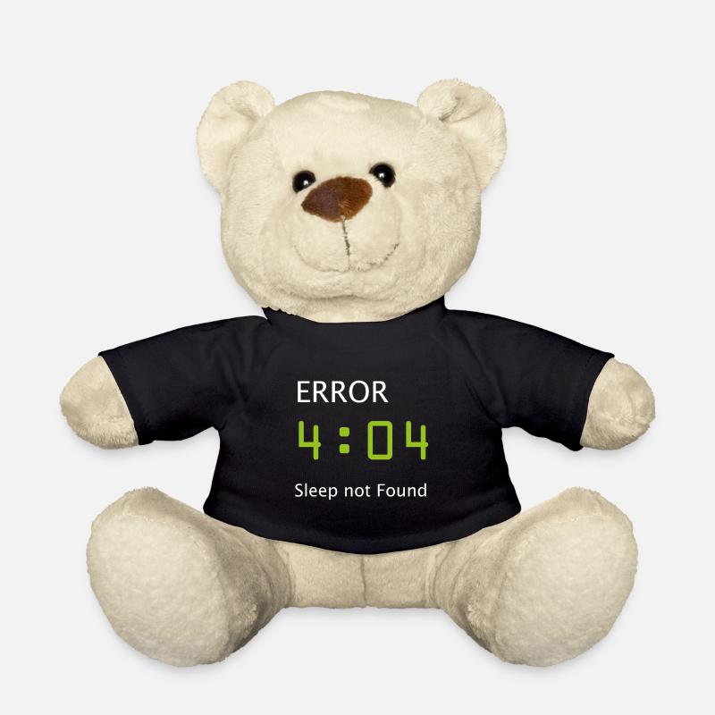 Informatique Nerd Geek programmeur matinal - Nounours - noir