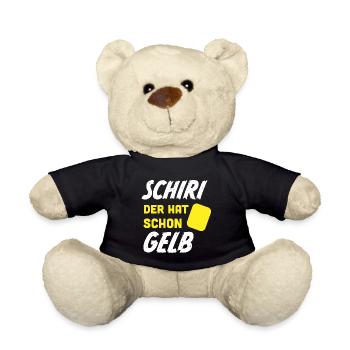 Kreisliga Fußball Trainer Geschenk Sprüche - Teddy - Schwarz - Vorne
