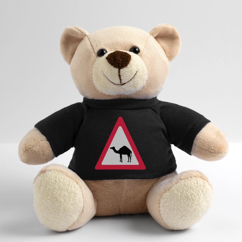 Caution Camel Traffic Sign Teddy Bear