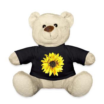 Fleur flower Fleur jaune - Nounours - noir - Devant