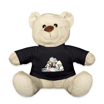Infirmière soignante Opération Médecins de l'équipe - Nounours - noir - Devant