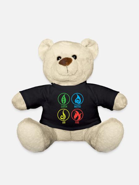 Feu air terre - Nounours - noir