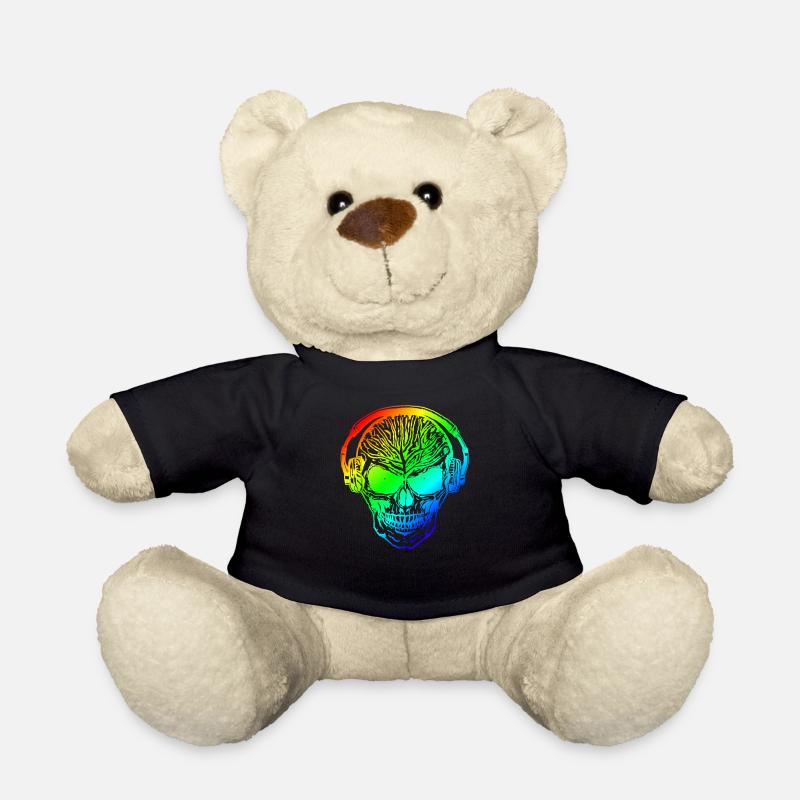 Casque Hardstyle Skull Rainbow - Nounours - noir