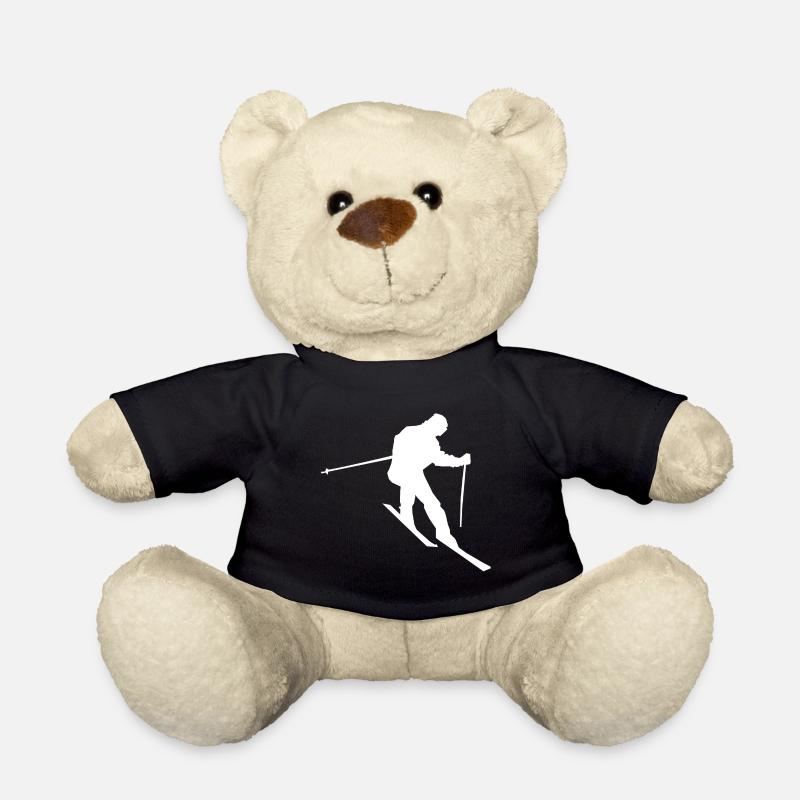 Skifahrer Silhouette - Teddy - Schwarz