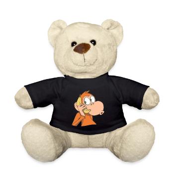 Affe mit Bananen Telefon - Teddy - Schwarz - Vorne