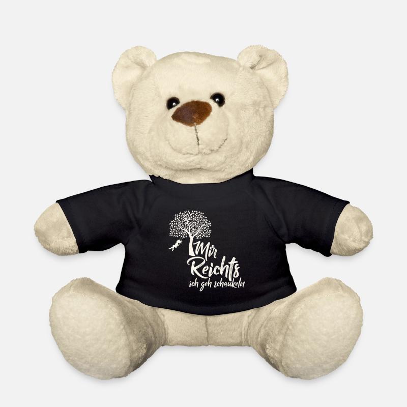 Baum. Schaukel. Spruch. - Teddy - Schwarz