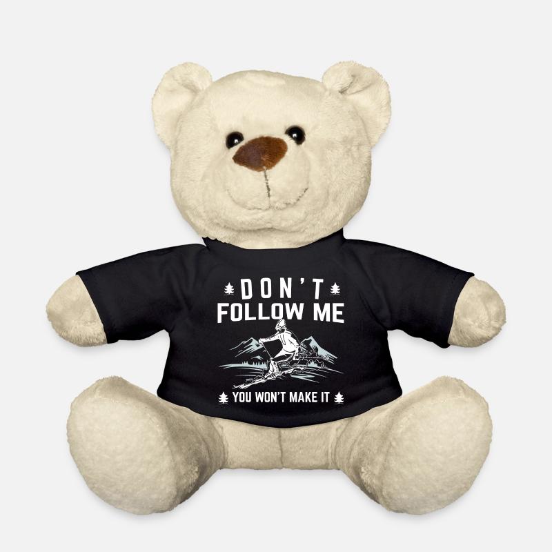 Schifahren Skiing - Teddy - Schwarz