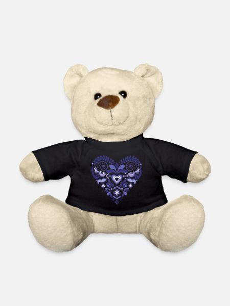 heart - Teddy Bear - black