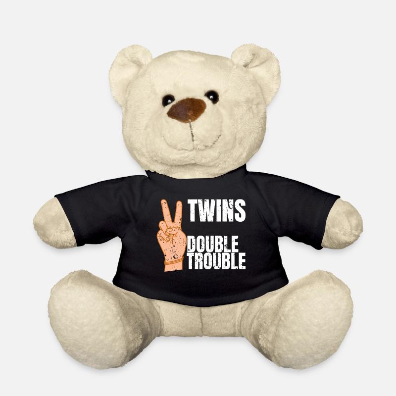 Zwillinge - Teddy - Schwarz