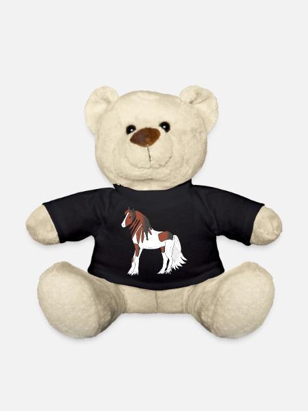 Hübsches schwarz-braun-weiß Tinker Zugpferd - Teddy - Schwarz