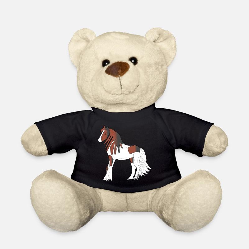 Hübsches schwarz-braun-weiß Tinker Zugpferd - Teddy - Schwarz