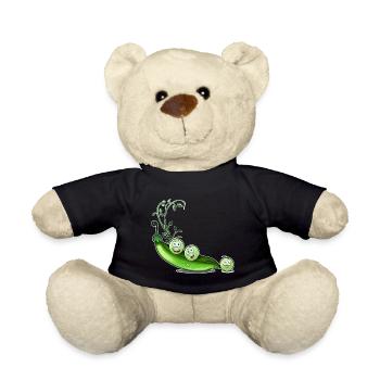 Humour de pois - Nounours - noir - Devant