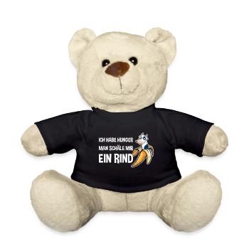 Grillen Ich Habe Hunger Man Schäle Mir Ein Rind - Teddy - Schwarz - Vorne
