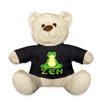 Grenouille et yoga - Nounours - noir - Devant