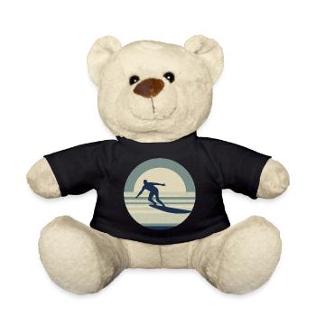 Cooler Surfer - Retro - Teddy - Schwarz - Vorne