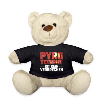 Pyrotechnik ist kein Verbrechen - Teddy - Schwarz - Vorne