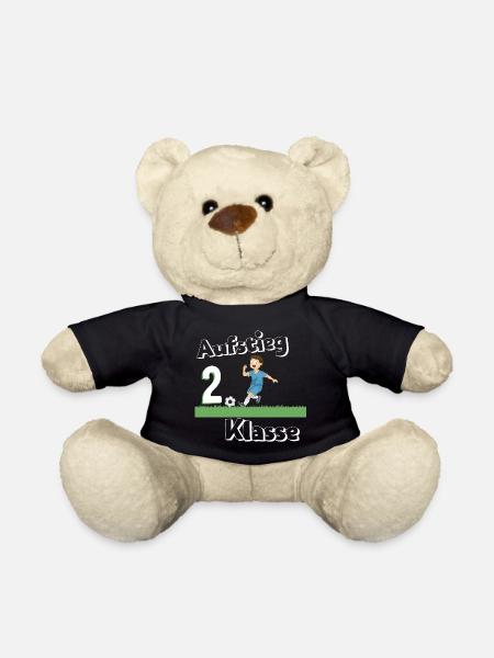 Schulanfang 2. Klasse Fußball Aufstieg - Teddy - Schwarz