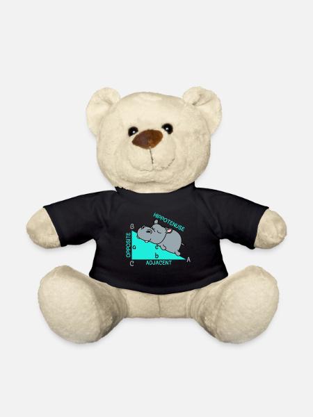 Hippotenuse math math math teacher joke fun - Teddy Bear - black