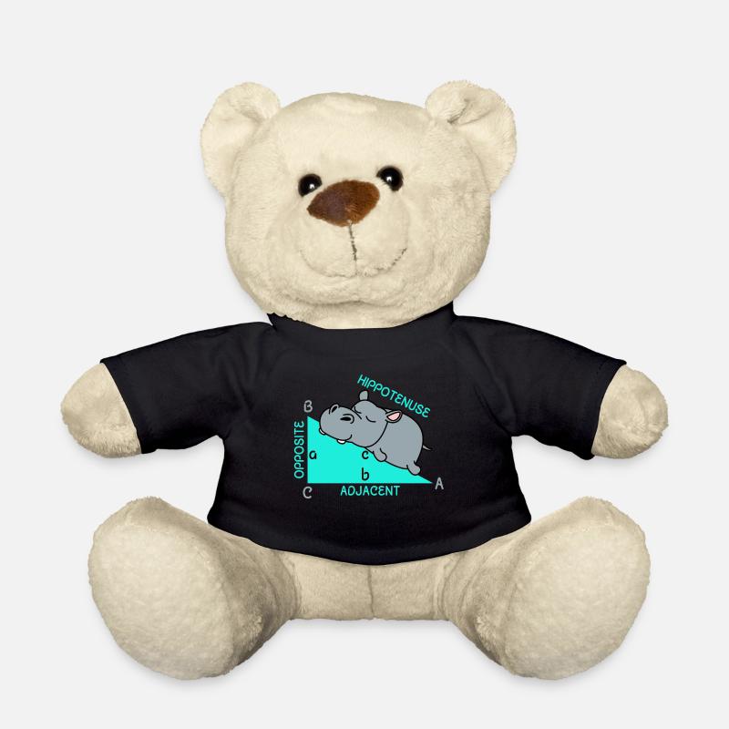 Hippoténuse math maths professeur de mathématiques blague - Nounours - noir