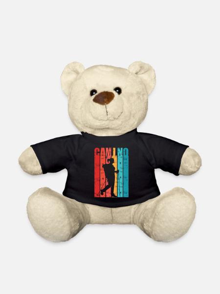 Jakobsweg Frau Buen Camino Geschenk für Pilgerin - Teddy - Schwarz