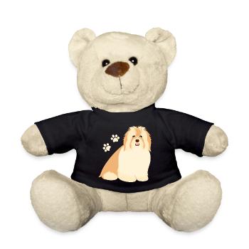 Happy Havanese Dog - Teddy Bear - black - Front