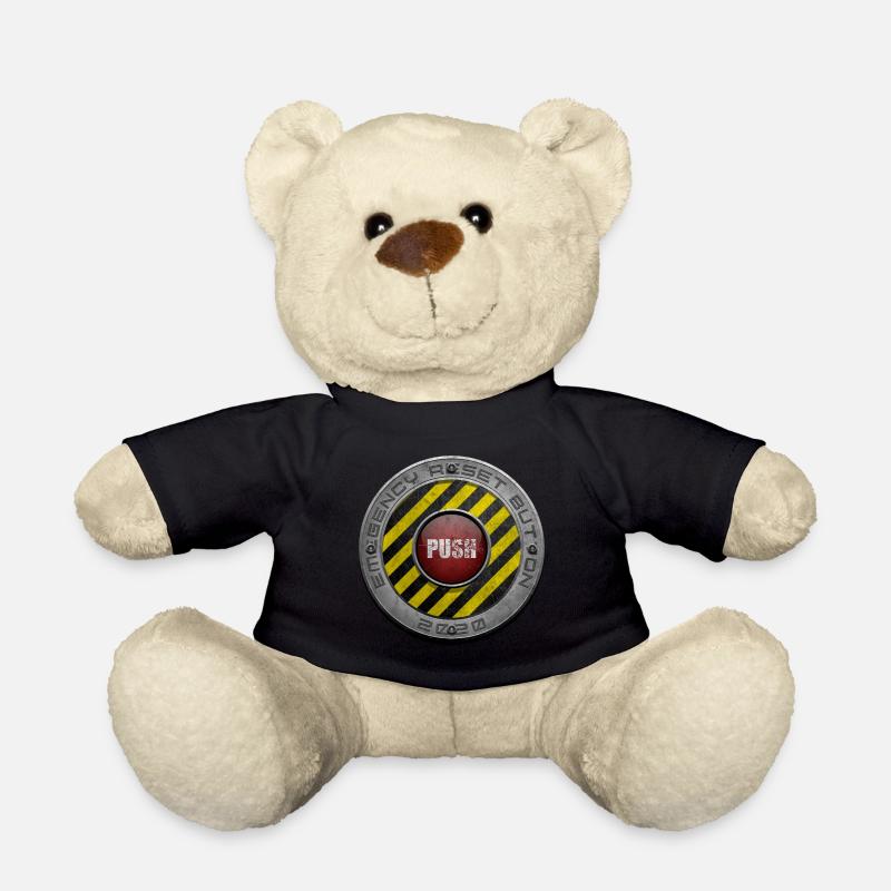 Red Button - Teddy Bear - black
