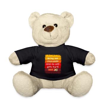 Apportez-moi du chocolat - Nounours - noir - Devant