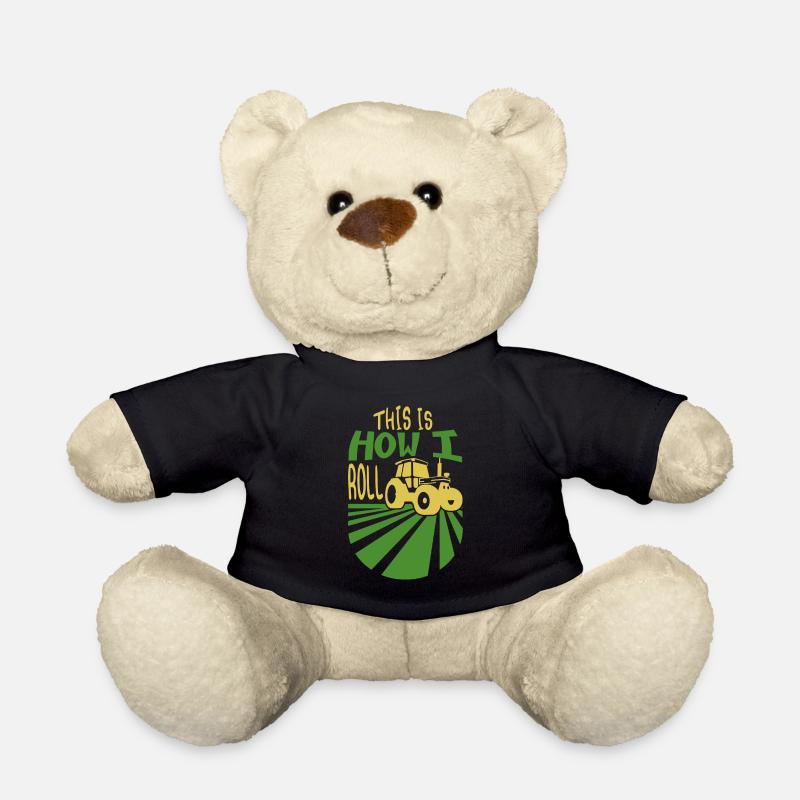 Tracteur, c'est comme ça que je roule, Bulldog - Nounours - noir