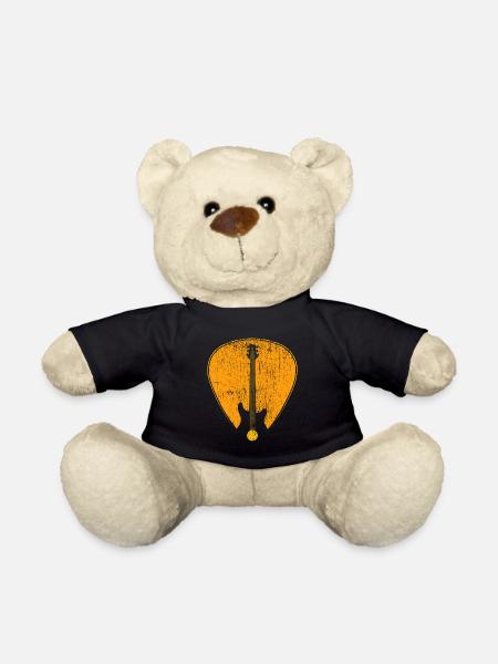 E-Gitarre Bass Musik - Teddy - Schwarz