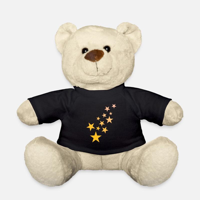 Stern Sternchen Muster Sternenhimmel - Teddy - Schwarz
