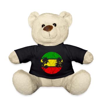 Reggae beach - Teddy Bear - black - Front