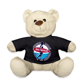 Surfing Nazaré Big Wave Portugal - Teddy Bear - black - Front