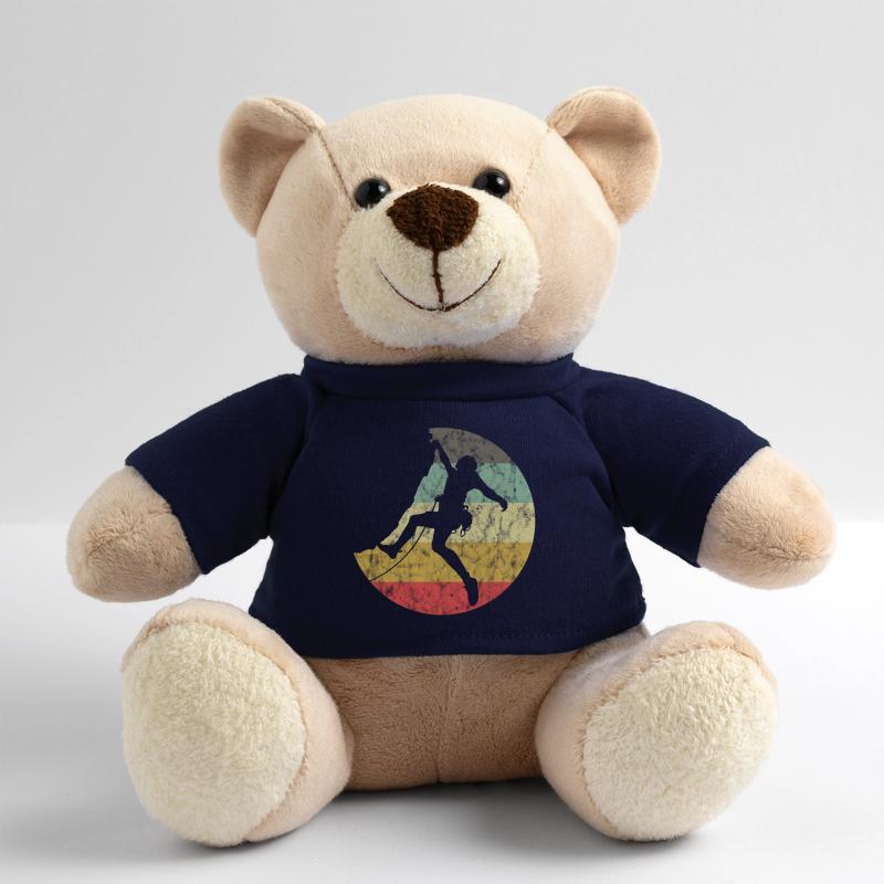 Bergsteigen Klettern Geschenk Bouldern Retro Cool Teddy