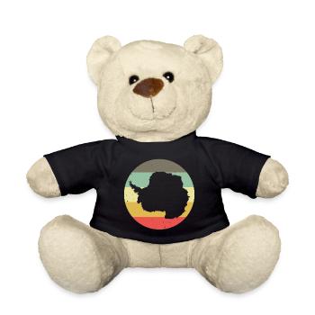 Pôle Antarctique Sud Silhouette Rétro Vintage - Nounours - noir - Devant