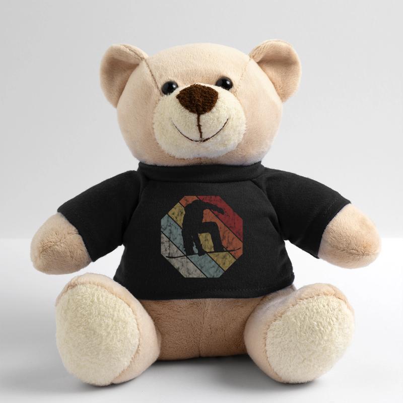 Snowboard Snowboarder Snowboarding Retro Geschenk Teddy