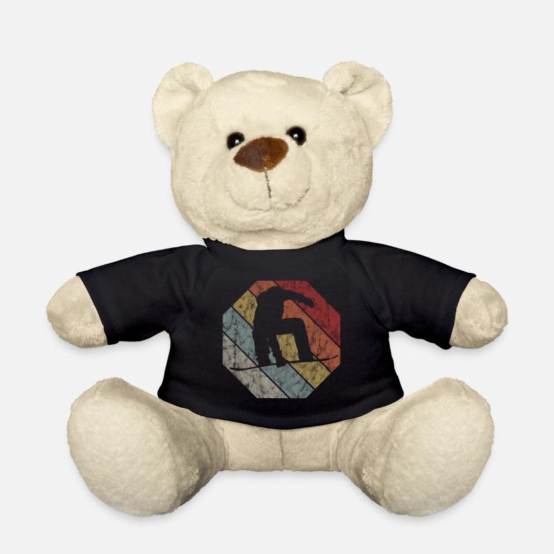 Snowboard Snowboarder Snowboarding Retro Geschenk - Teddy - Schwarz