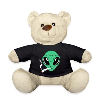 Fumeur étranger - Nounours - noir - Devant