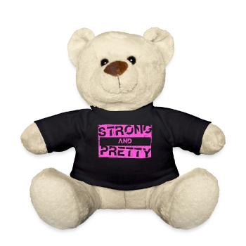 Strong and pretty Strongman Gym Workout - Teddy Bear - black - Front