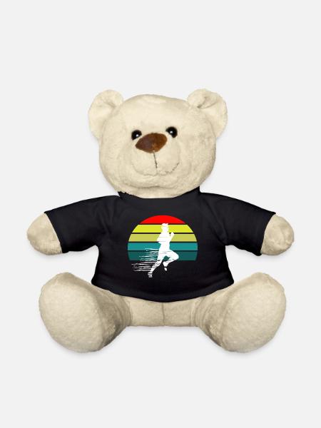 Laufender Sportlicher Mann Sunset - Teddy - Schwarz